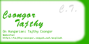 csongor tajthy business card
